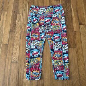 Constantly Varied Gear Women's Knockout Leggings Comic Strip Cartoon Boom Pop S